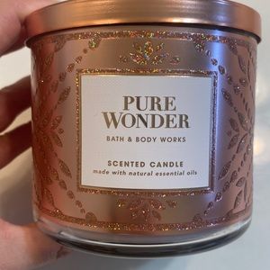 NEW Pure Wonder Bath and Body Works 3 wick candle